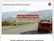 Tablet Screenshot of fahrschule-schuirmann.de